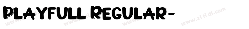 Playfull Regular字体转换